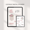Catholic Digital Stickers (12 Stickers)