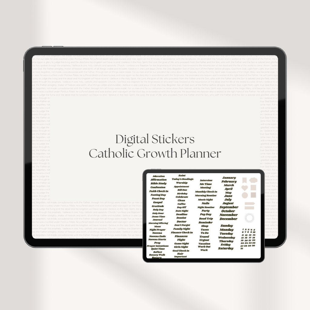 Catholic Digital Sticker Set