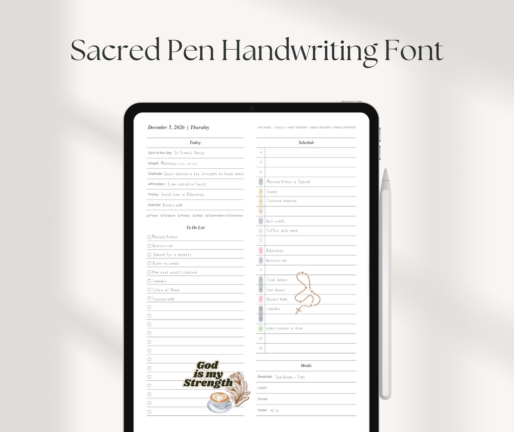 Sacred Pen – Handwritten Font