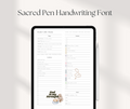 Sacred Pen – Handwritten Font