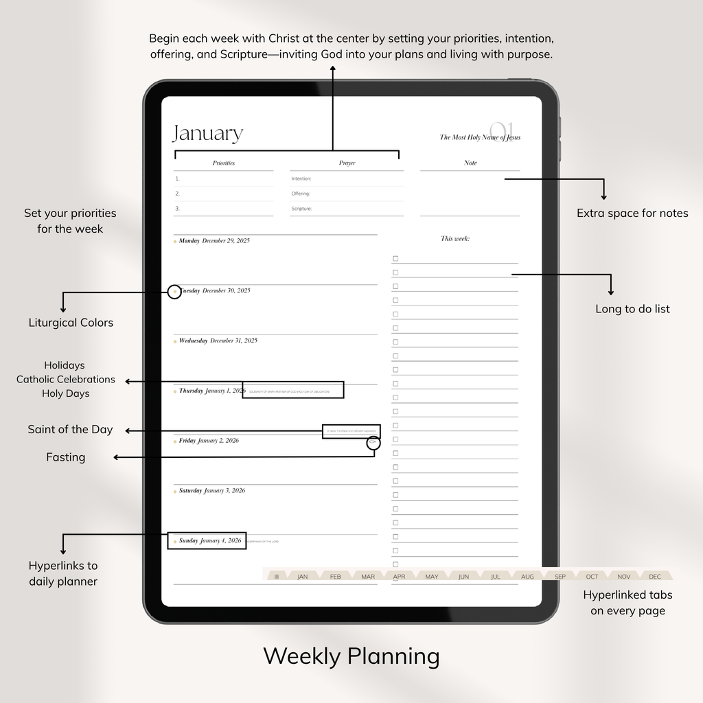 2026 Catholic Growth Digital Planner