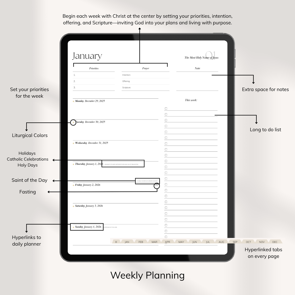 2026 Catholic Growth Digital Planner