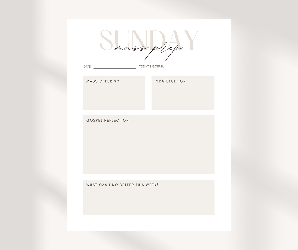 Catholic Prayer Planner