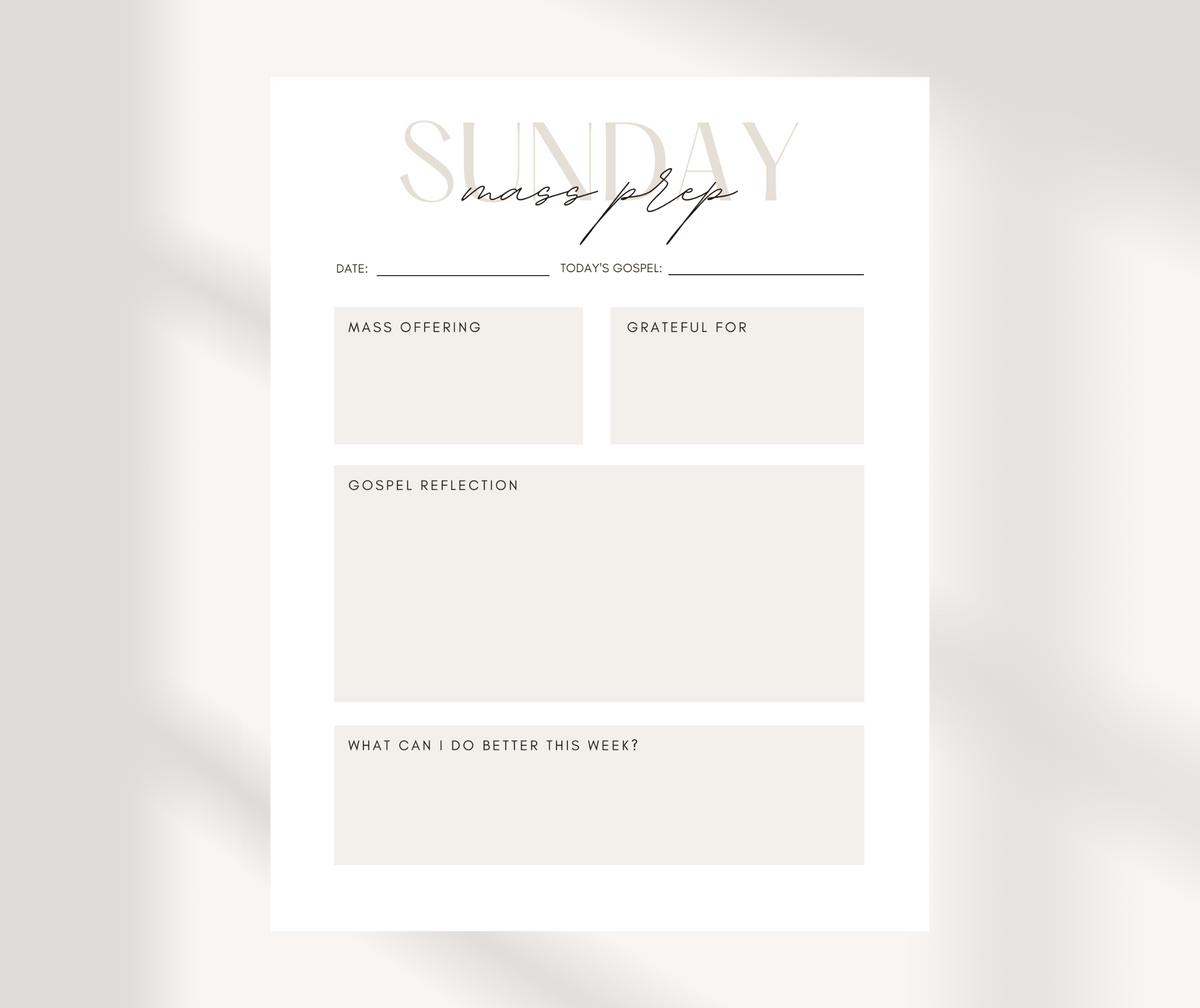 Catholic Prayer Planner