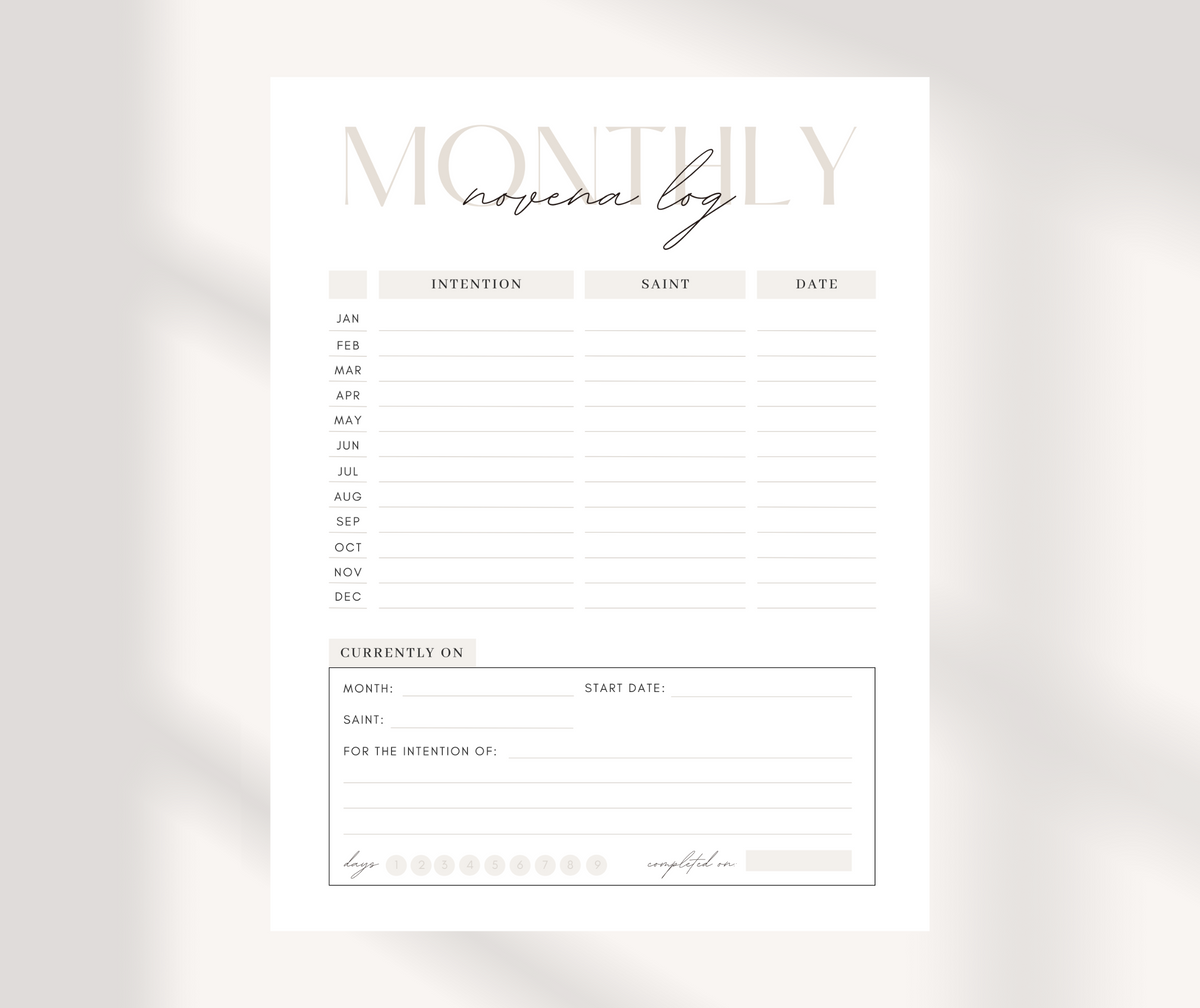 Catholic Prayer Planner