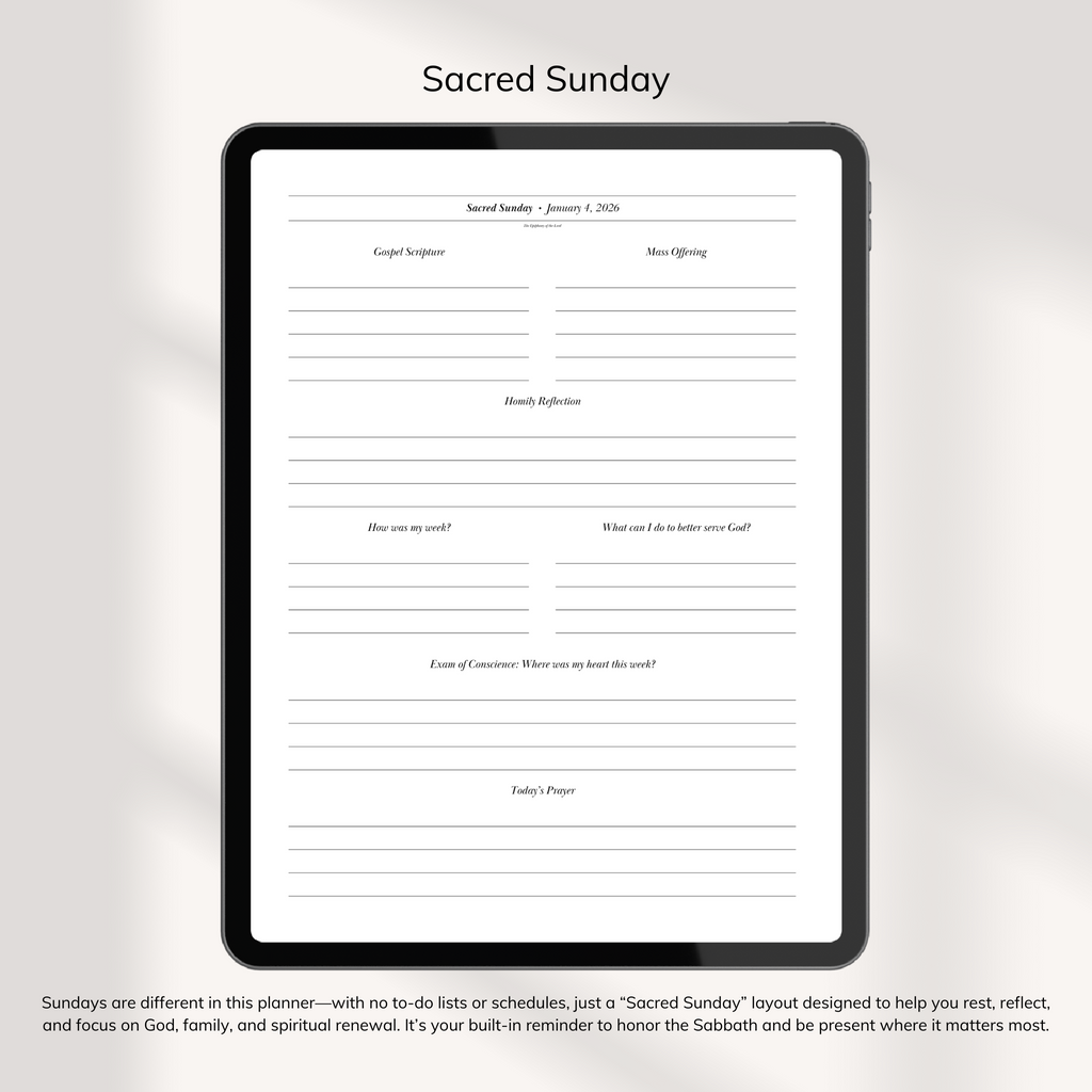 2026 Catholic Growth Digital Planner