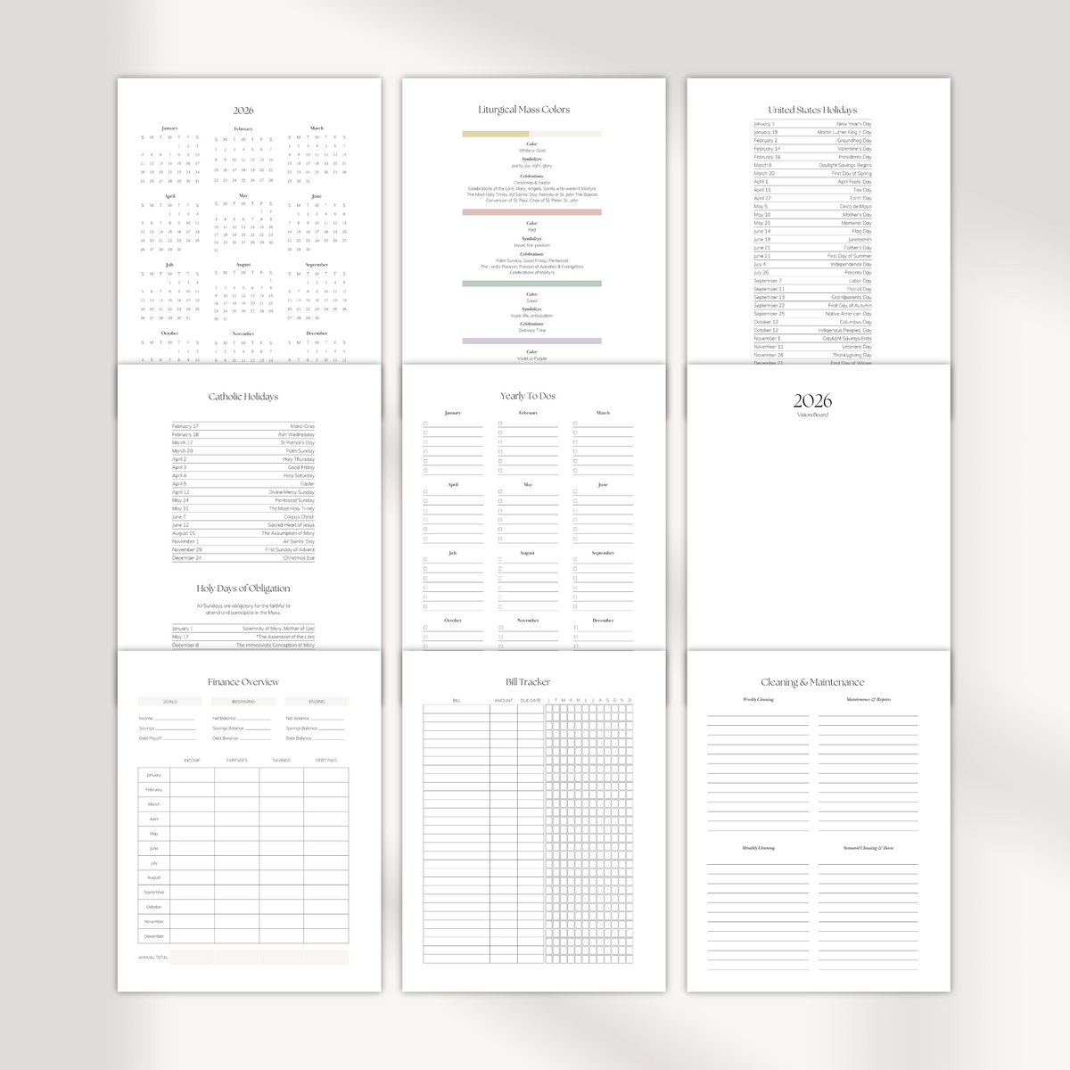 2026 Catholic Growth Digital Planner